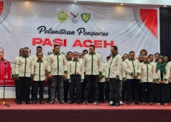 Ketum KONI Aceh Lantik Pengurus PASI 2023 – 2027