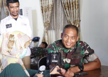 Semarakkan HUT Ke-7, SMSI Pohuwato Gelar Donor Darah