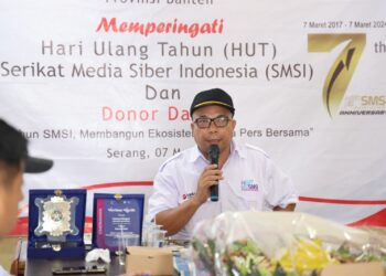 HUT Ke-7 Tahun, SMSI Provinsi Banten Gelar Donor Darah