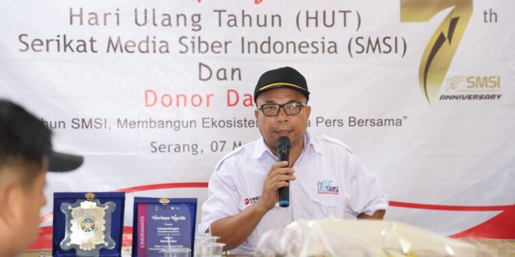 HUT Ke-7 Tahun, SMSI Provinsi Banten Gelar Donor Darah