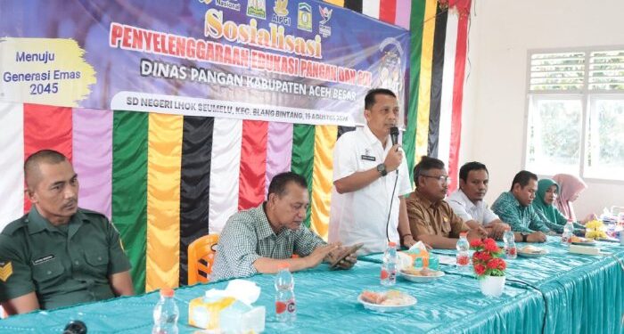 Dinas Pangan Aceh Besar Kembali Sosialisasi Genius dan Pemberian Kudapan Pertama