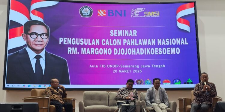 SMSI Gelar Seminar Pengusulan RM Margono Djojohadikoesoemo sebagai Pahlawan Nasional Di Undip