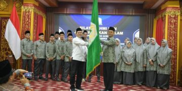 Wagub Lepas Kafilah Aceh Bertanding ke STQH Nasional, Optimis Bisa Raih Juara