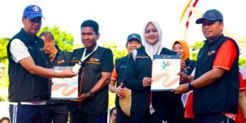 Sekda Aceh Hadiri Senam Bersama, Sosialisasikan Sensus Ekonomi 2026.
