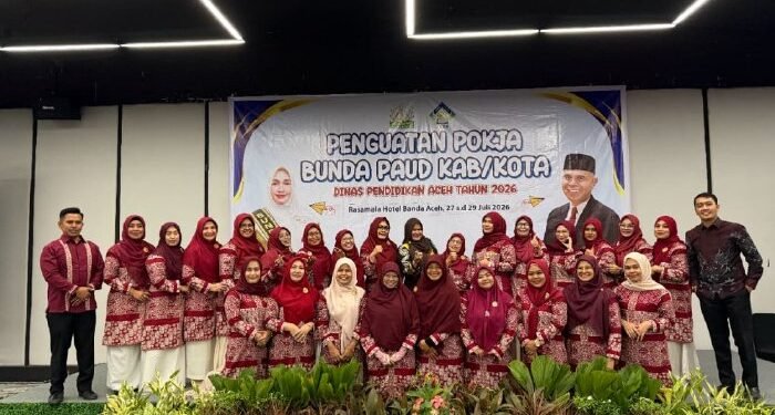 Mukarramah Fadhlullah Perkuat Sinergi Pokja Bunda PAUD Kabupaten/Kota demi Wujudkan Layanan PAUD Berkualitas di Aceh